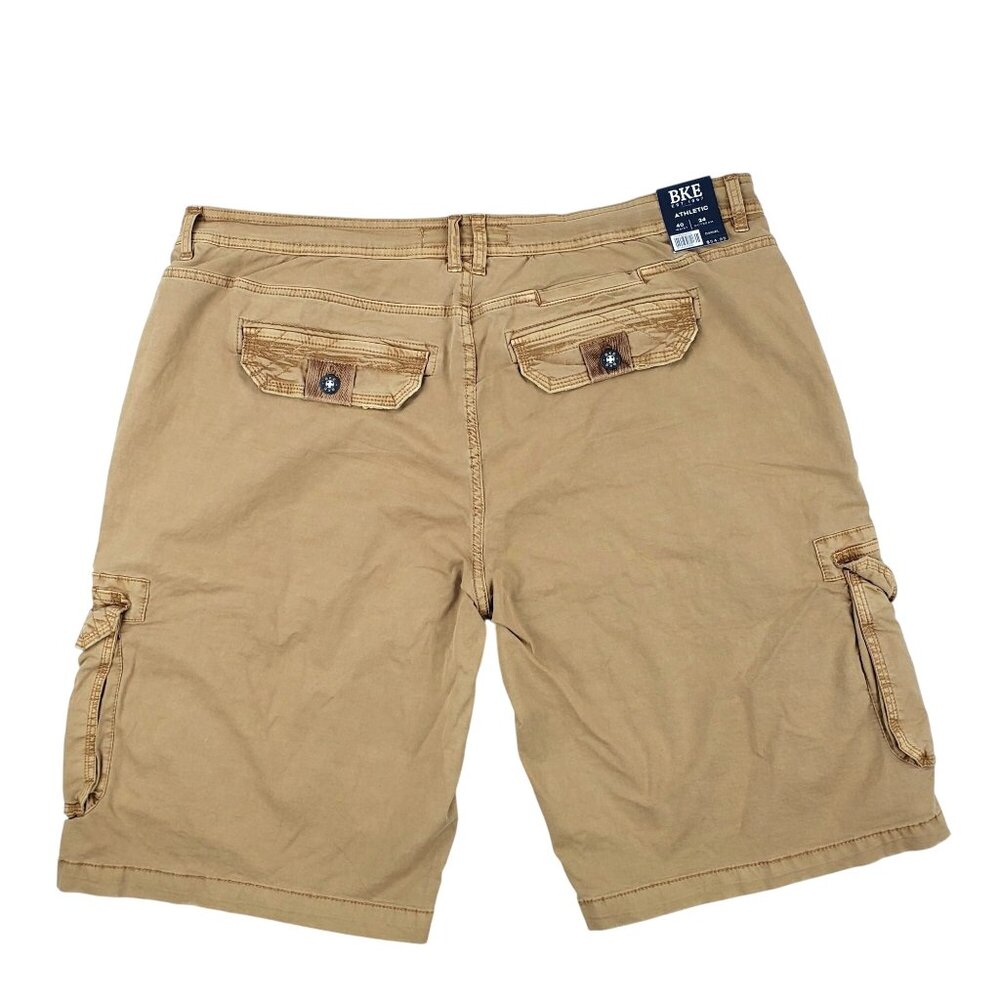 NEW Buckle BKE Cargo Shorts Men 40 Daniel Athletic Fit Y2K Skater Khaki Tan
